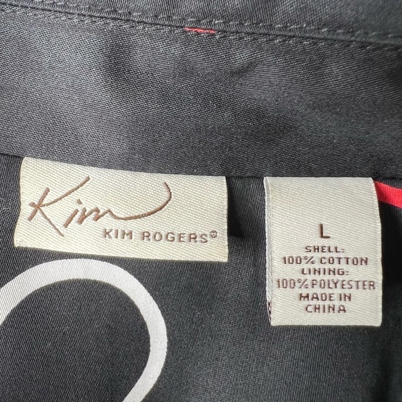 Kim Rogers Womens Blazer Jacket 3/4 Sleeves Button Down Front Size‎ L - Picture 5 of 10